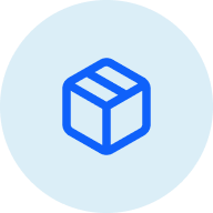 Product Owner - Product Mangers A blue icon showing the outline of a box